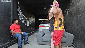 friend's girlfriend feels hard cock and fucks cuckold