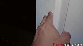 sneaky stepson eyes mom's big tits and ass ride