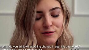 sweet teen virgin spreads tight snatch wide for first defloration stretch