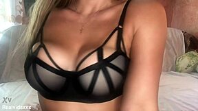 blonde milf fingers gaping asshole toys to squirting orgasm