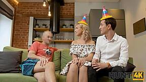 boyfriend profits big as girlfriend fucks rough for cash hunt4k