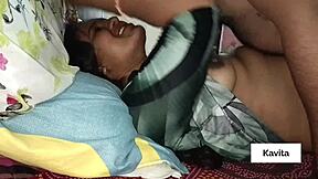 Desi Kavita bhabhi rides small cock missionary style