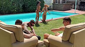 brutal pool orgy mansion megan fiore dolly dyson punished by three huge cocks double penetration