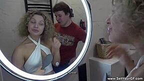 Sell your gf blonde Vanessa Devis fucks doggystyle for husband