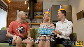 boyfriend profits big as girlfriend fucks rough for cash hunt4k