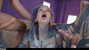 Anuskatzz heavy tattoo anus dap anal swallow gape