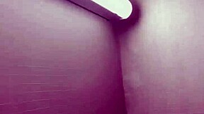 Innocent teen slut sneaks behind vending machine for stranger's cock