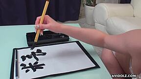 Renka Shimizu sucks cock writhes in uncensored JAV orgasm