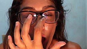 julia goddess braces her big tits for sloppy blowjobs cumshots mouthfuls and swallows in wild compilation