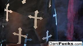 Hot Gothic Vampire Dani's Massive Tits and Solo Pussy Play Explode