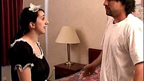 Tracy and Samara Mae's Huge Tits Jiggle During Brutal Hotel Belt Spanking
