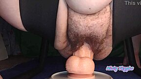 BbW Misty Thyghs Rides Huge Creamy Cock with Big Ass Pussy Stretching