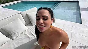 sexy latina milf sandy gets neighbor's big dick deep