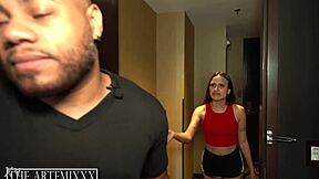 Lola's whoredash tip has her bent over for big black cock dorm fuck