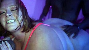 julie's bbc gangbang fantasy explodes with rough interracial housewife action