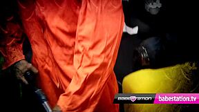 uk pornstar tilly mclreese fucks dirty black cleaner backstage interracial big cock heels