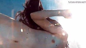 super hot skinny hungarian babe lana swims underwater