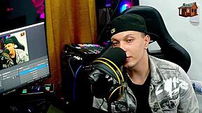 damn gih spaniard bends that stacked redhead brazilian over podcast table to flash her pink asshole - popum barraco style