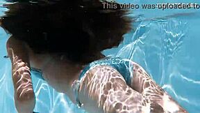 super hot skinny hungarian babe lana swims underwater