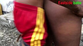 Landlord's Daughter Demands Ebony BBC Outdoor Creampie Pounding!