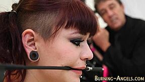 emo goth tattooed whore takes hardcore facial cumshots in alt group fetish