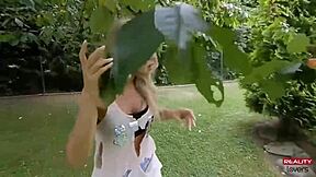 damn sexy milf wandering lost deep in those wild woods