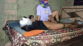 indian desi stepsis sneaks into room for secret hookup video