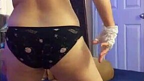 hotwife steffi april dances huge pussy lips with dirty lingerie toy vibes