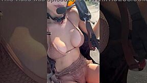 Skinny Brazilian Teen Priscila Belini Strips Masturbates Midair Paramotor Beach Ride