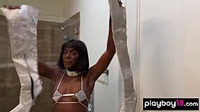 wanna see skinny ebony milf ana foxxx finger her hairy pussy deep?