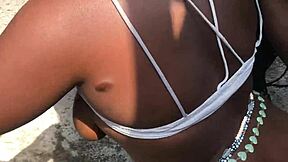 ever wonder how a busty bitch takes monster cock outdoors