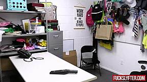 shy teen petes deepthroat in office while dreaming of hardcore escape