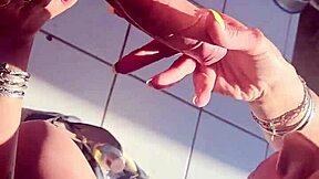 Best Friend's Blonde Girlfriend Swallows Throatpie While He Grabs Drinks