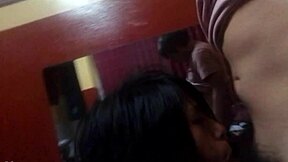 emo chick loves sucking cock so much she can't stop