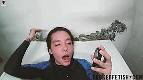 ever wonder how skinny asian fuck doll looks in spandex underwater?