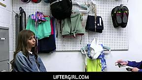 Liftergirl Tommy King 18+ Big Ass Blonde Shoplifter Stripped Fucked by Officer