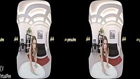 dildo loving brunette soaks herself in hot piss splash