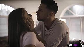 Pervy stepbrother gropes and kisses stepsister gia derza big tits rough