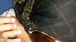 Arab homemade couple kisses hairy pussy before doggystyle pounding