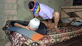 indian desi stepsis sneaks into room for secret hookup video