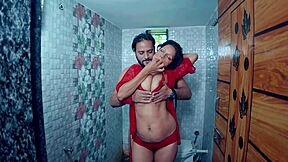 stepmom gets pounded in bathroom but wonders if it's too rough for her tight spots