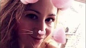 naughty london slut flashes pussy for bbc facial cumshot lover