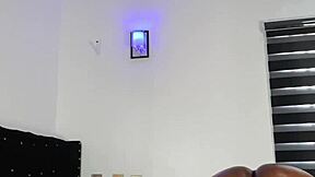 Mara Exotic shakes massive oiled ebony BBW ass close-up