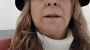 watch me, your french slave maid, chained and vibing in public toilets