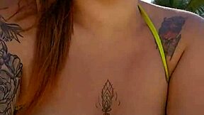 beach hunks can't stop staring at my flashing curves