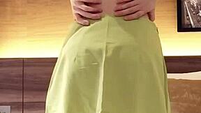 Japanese cutie shines in her sexy navel-baring outfit