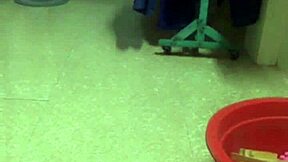 vietnamese hubby rips wife's pants for hot kitchen sex pounding