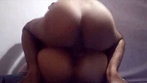 Arab homemade couple kisses hairy pussy before doggystyle pounding