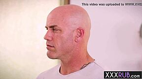 This perverted mature masseuse strokes my new client's big hard cock so good