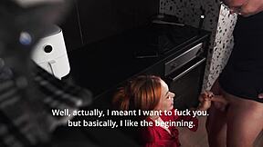 stepmom skips food drops to her knees sucking my cock instead